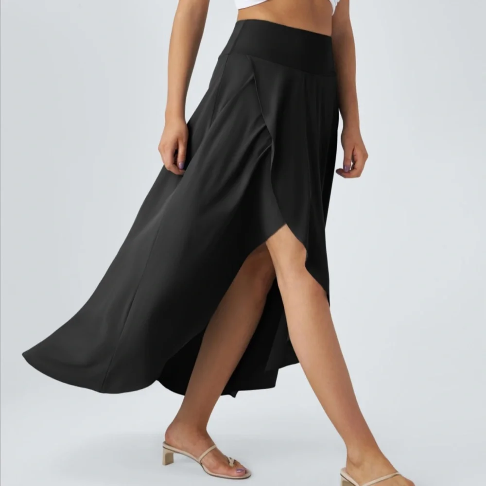 HALARA Black High Low Women's Skirt - Picture 6 of 7
